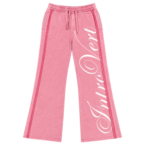 “INTROVERT” TRACK PANTS // PINK