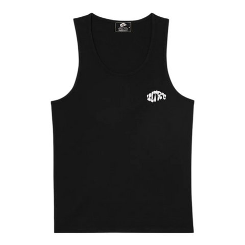 “BUBBLE” RIBBED TANK TOP // WHITE