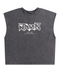 "OFFLINE" GRAFFITI BOXY MUSCLE TEE // SHADOW GREY