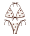 “MONOGRAM” STRING BIKINI SET // CREAM