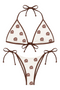 “MONOGRAM” STRING BIKINI SET // PINK