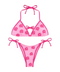 “MONOGRAM” STRING BIKINI SET // PINK