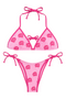 “MONOGRAM” STRING BIKINI SET // PINK