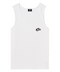 “BUBBLE” RIBBED TANK TOP // WHITE