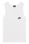 “BUBBLE” RIBBED TANK TOP // BLACK