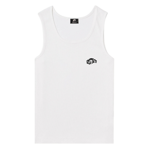 “BUBBLE” RIBBED TANK TOP // BLACK