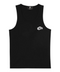 “BUBBLE” RIBBED TANK TOP // BLACK