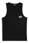“BUBBLE” RIBBED TANK TOP // BLACK