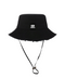 “BARCODE” UTILITY BUCKET HAT // BLACK